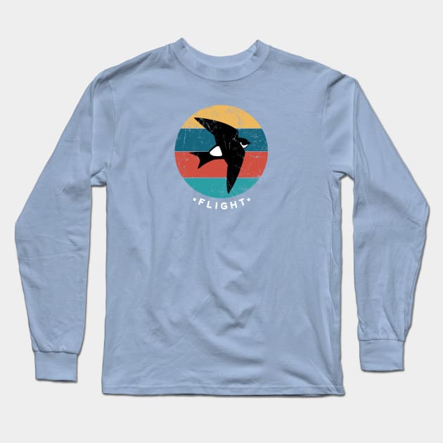 Martin bird, the flight virtuoso, design for birds lovers Long Sleeve T-Shirt by croquis design